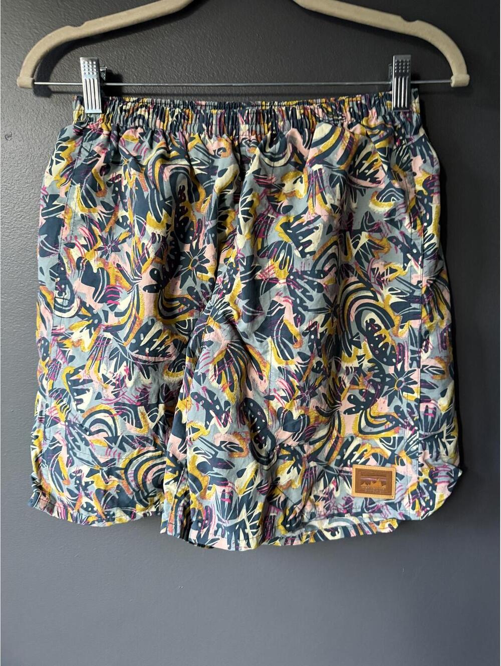 Patagonia Multicolor Tropical Print Baggies Swim Shorts Size S